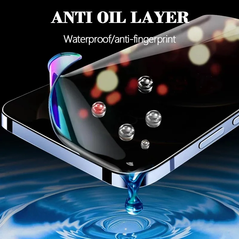 3 Piezas Película de Hidrogel Anti Espía para iPhone 17 16 15 14 13 12 11 Pro Max Protector de Pantalla Privacidad Película Protectora 14 Plus No Vidrio 16E 4