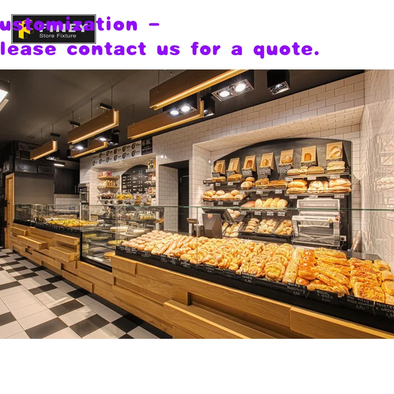custom.Customized Donut Display Stand Cabinet Retail Donut Store Interior Layout Decoration Donut Shop