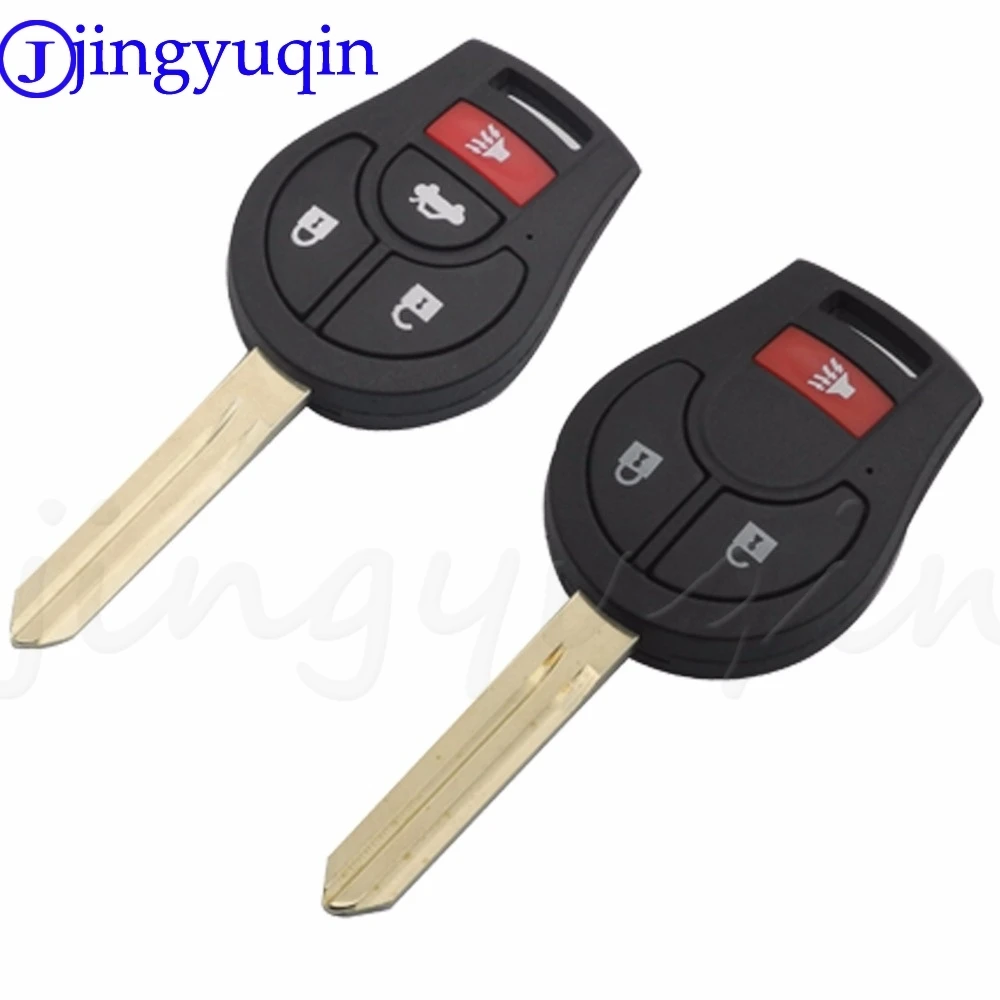 

10x 3/4 Buttons Remote Flip Fob Car Key Shell For Nissan Versa Sentra Altima Tiida Maxima Replacement Uncut Blade Case Cover