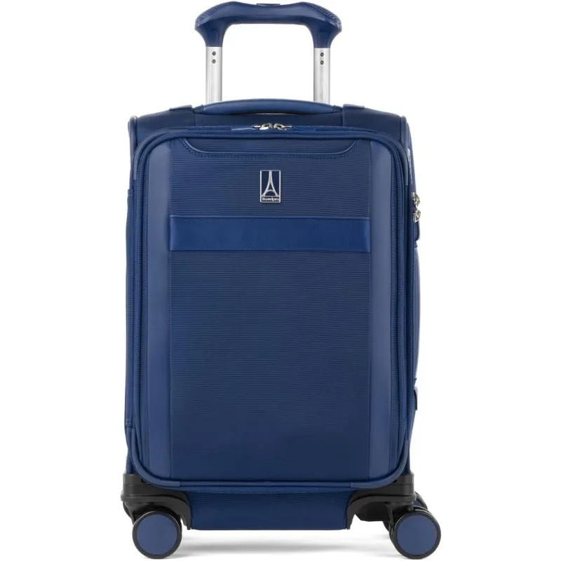 8 Spinner Suitcase, TSA Lock, Men and Women, Compact Carry On 20-Inch, Estate Blue