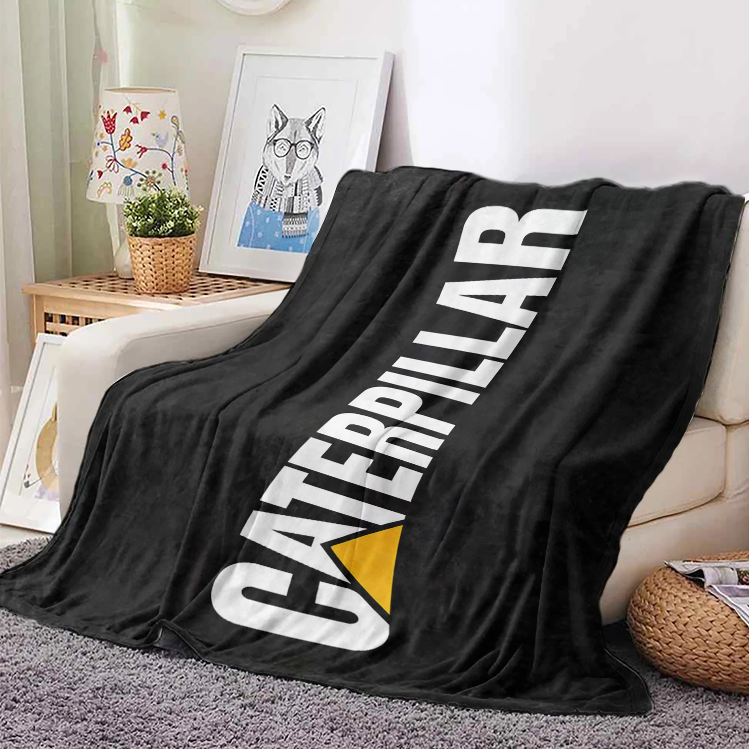 C-CaterpillarS C-CATs Blanket Multi-size Soft Warm Throw Blanket for Sofa, Office, Bed, Camping Traveling