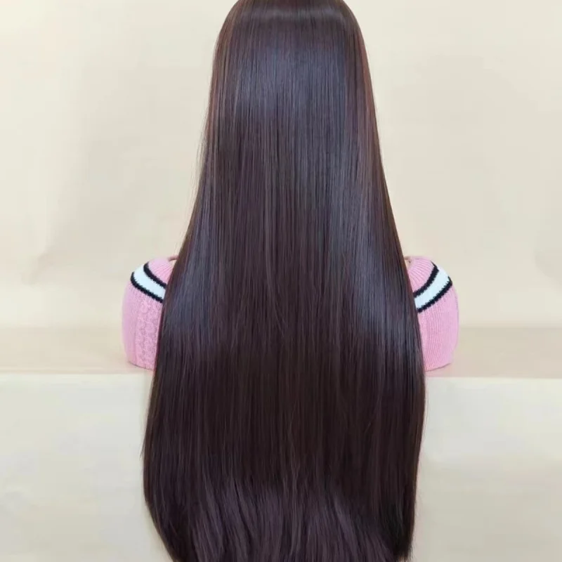 العالمي Wig7010cm أسود طويل مستقيم الشعر الجزء الأوسط زي القديم أنيمي قتل تشيان مو نفس النمط للجنسين واقعية Hairpiec #5