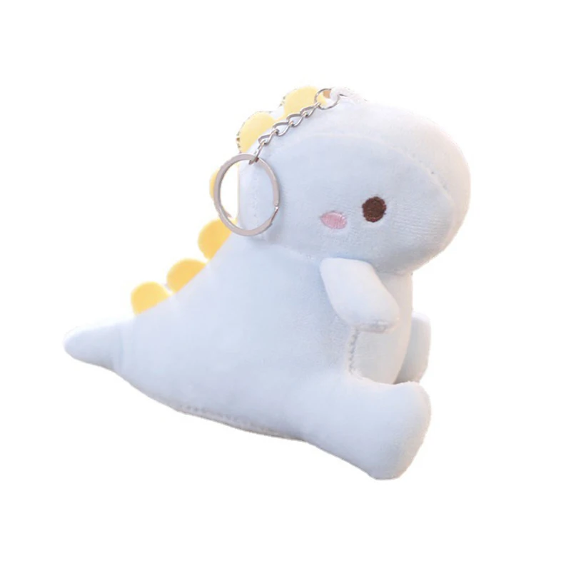 

1Pc 12cm Big Tail Dinosaur Plush Doll Car Key Chain Bag Pendant Cute Doll Couple Backpack Pendant Key Chain