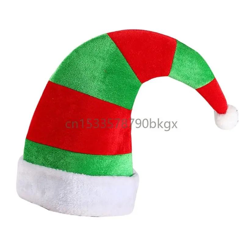 

Red Green Santa Party Hat Christmas Event Hat Family Christmas Head Accessory J78E