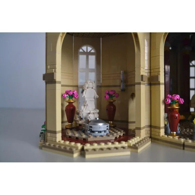 Kit de construção moc tema estrela Palácio Real Palácio Planeta Trono Sala conjunto de tijolos série estrela moc