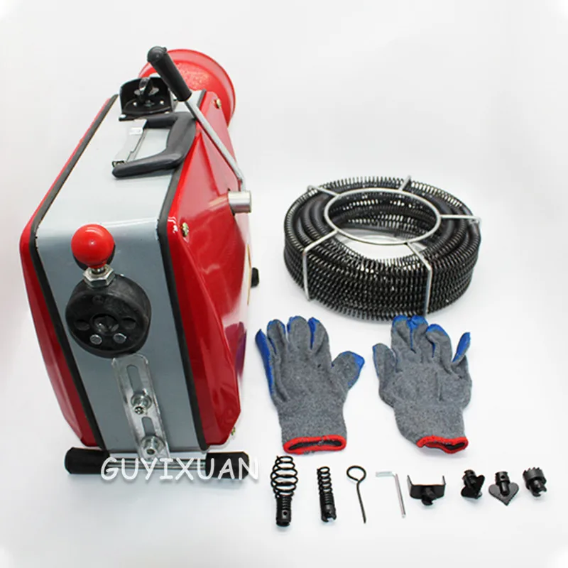 Automatic electric pipe dredging machine sewer dredger toilet floor drain dredging cleaning machine Drain Pipe Device Clean