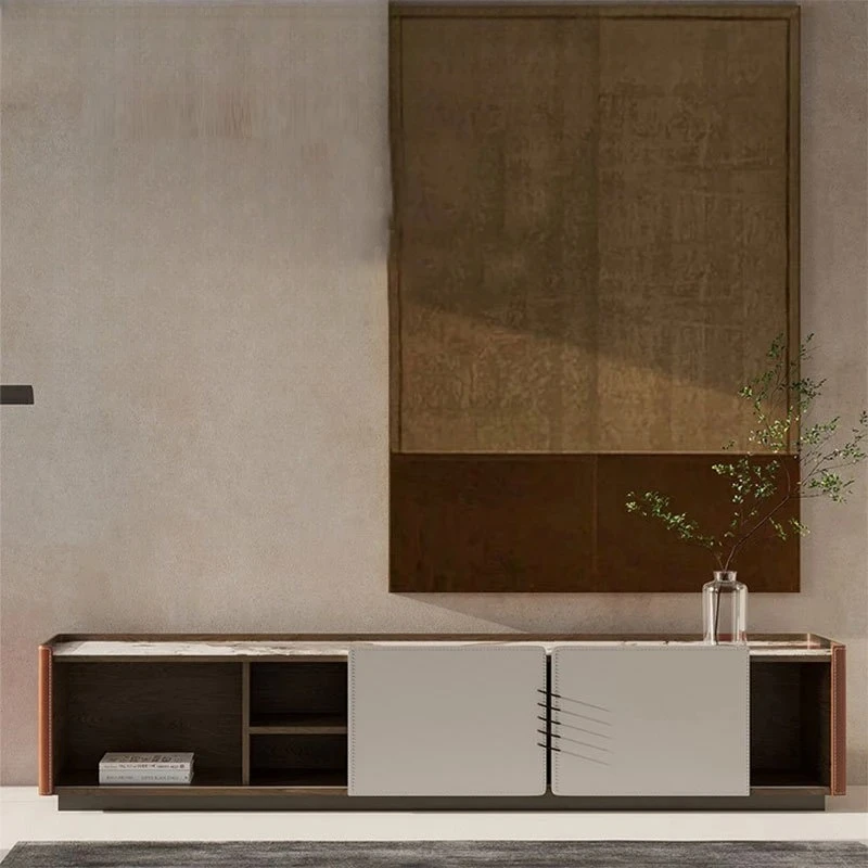 

Modern luxury Nordic living room furniture marble TV stand and coffee table