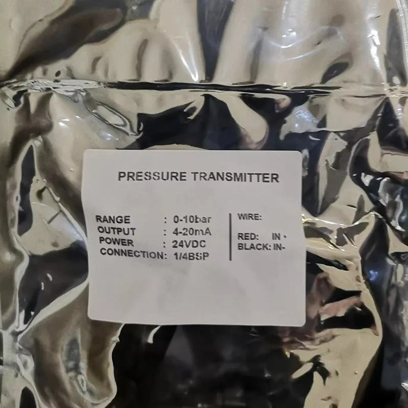 Transmisor de presión hidráulico del transductor de agua del sensor de gas 30Bar 4-20mA para el compresor de aire