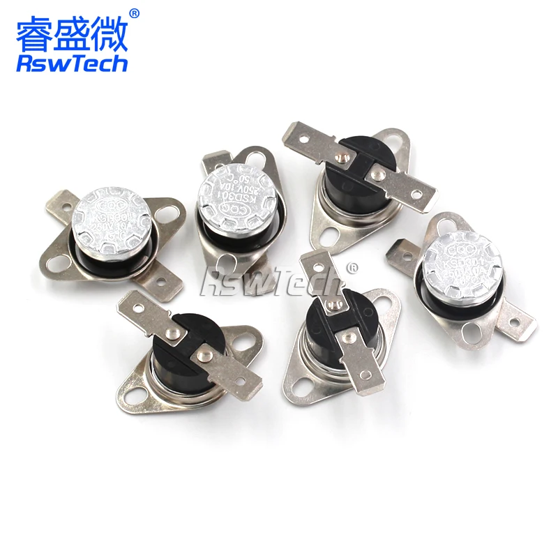 KSD301 250V 10A Normally Open/Normally Close NO Thermostat Temperature Thermal Control Switch DegC 40-150 Celsius Degree