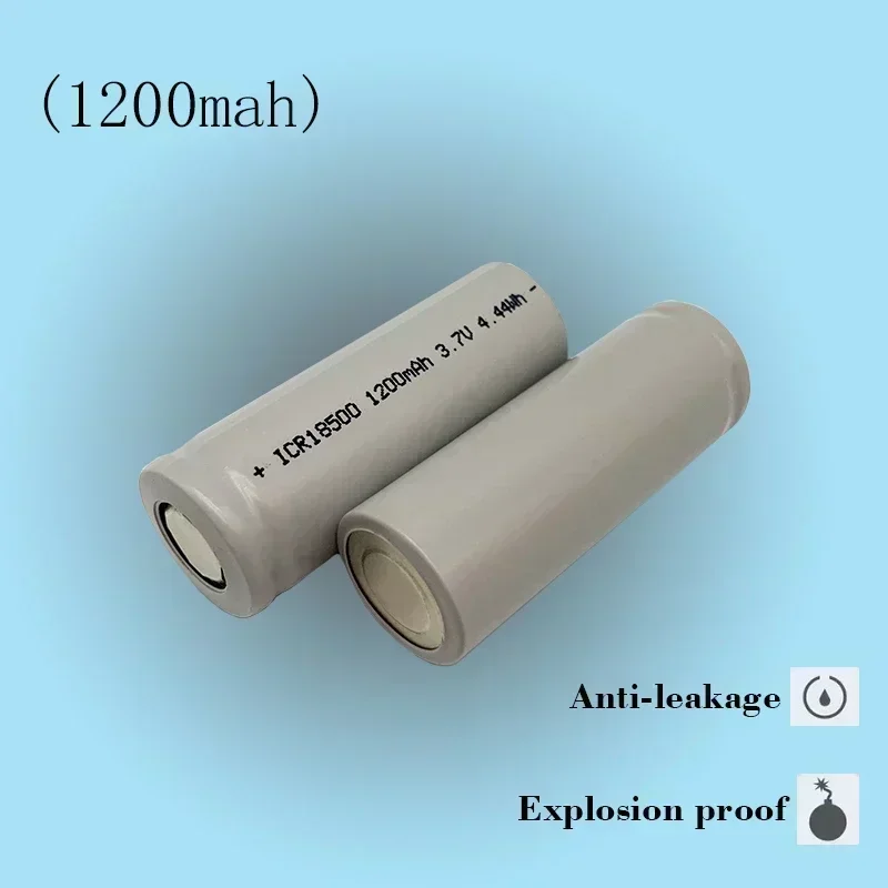 Nueva batería 18500 3,7V 1200mAh batería iones de litio recargable, para linterna luz fuerte batería de litio especial antiluz