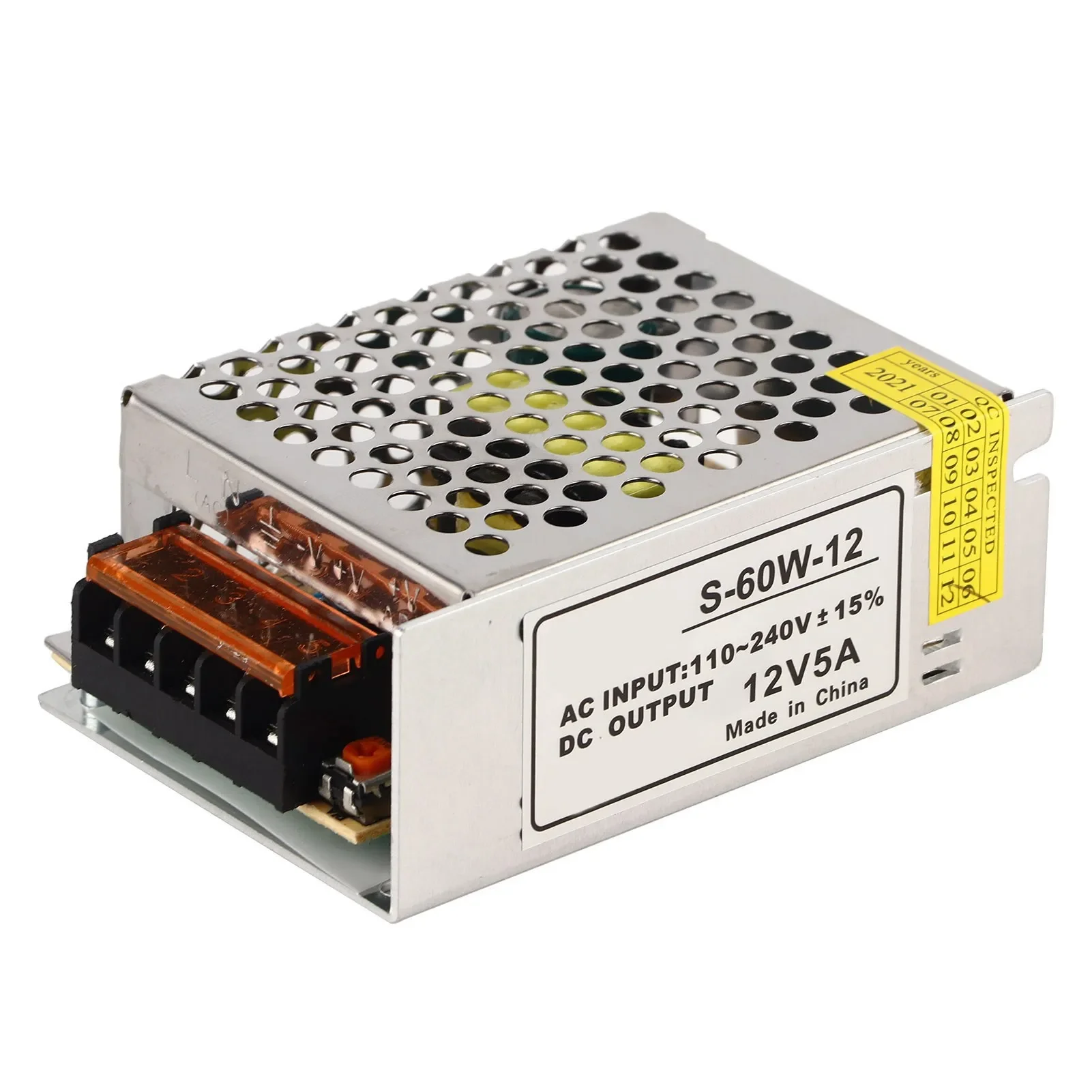 AC110V-240V zu DC 12V 5A Spannungswandler Universal geregeltes Schaltnetzteil für LED-Netzteil geregelter Schalter