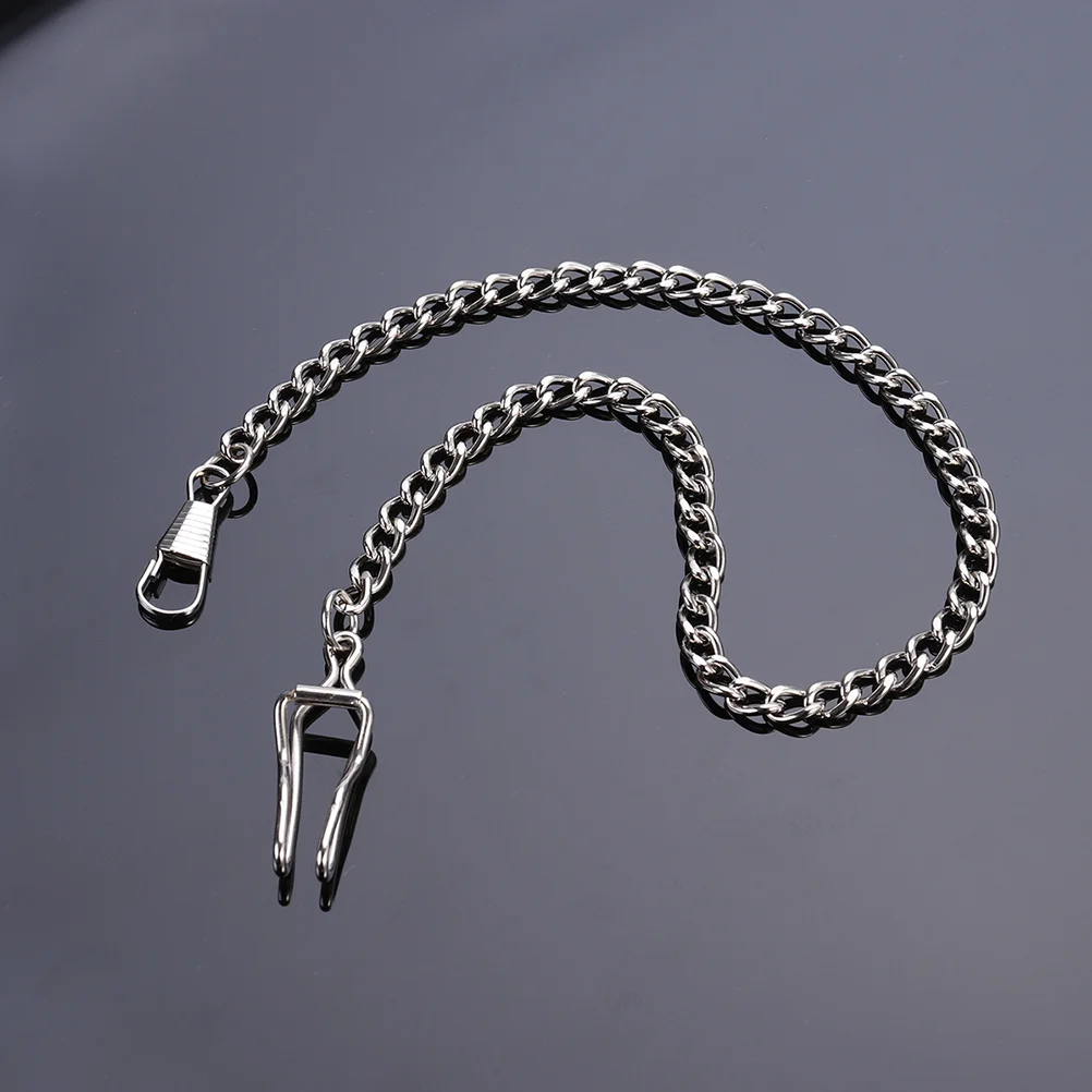

2Pcs Vintage Pocket Watch Chains Elegant Adjustable Metal Links for Men Necklace DIY Jewelry Making Handbag Replacement