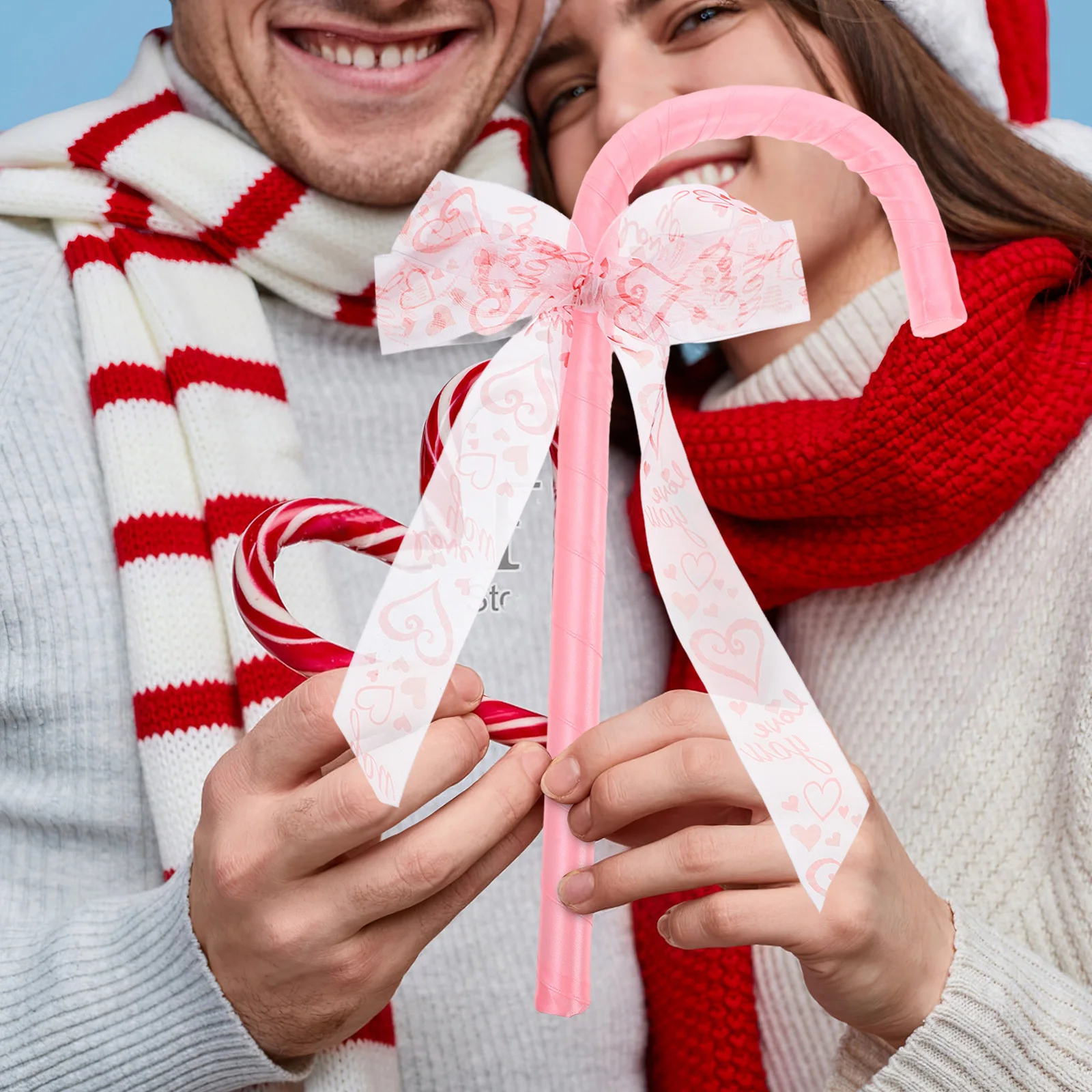 Halloween Pink Bow-Tie Cane Costume Prop Lightweight Durable Walking Stick for Party Cosplay Dance Role Cane Costume