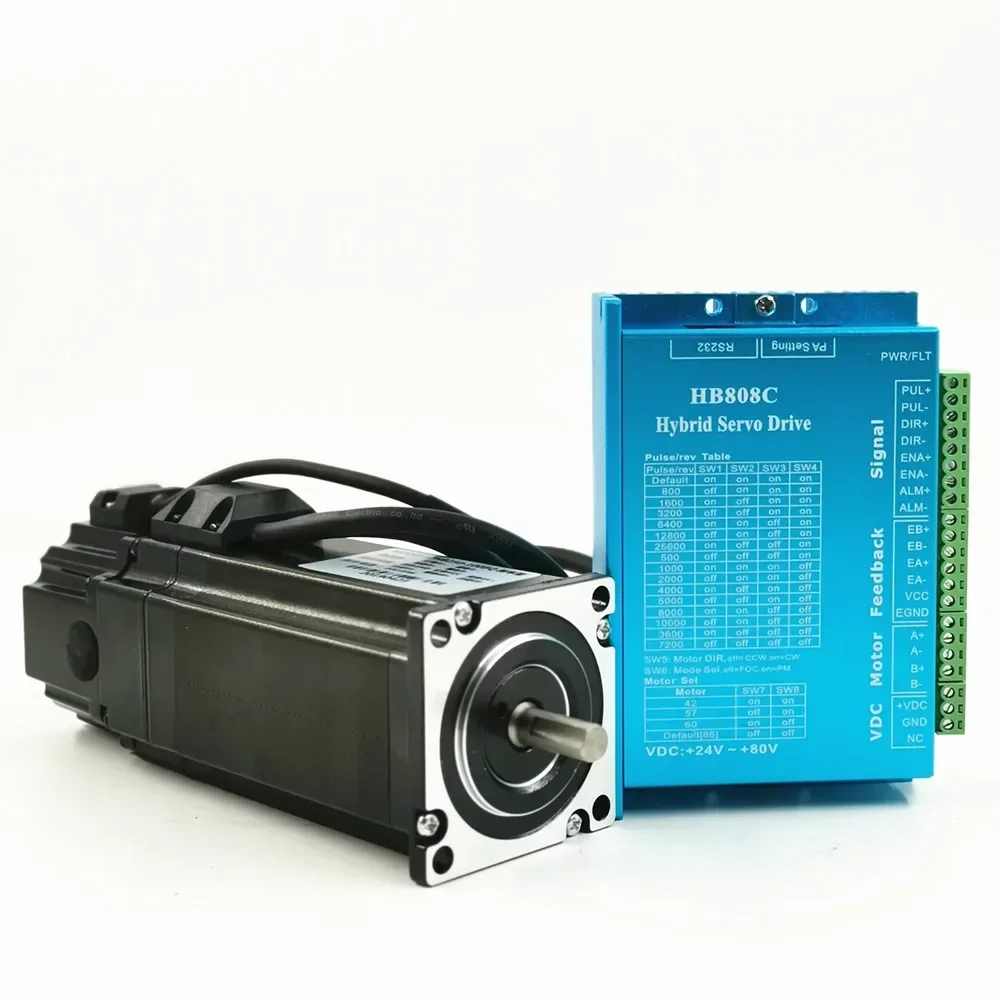 Nema 23 Closed Loop Stepper Motor with brake 57HB250 kits 2.2N.m /3.0N.m 12-60V DC + HB808C Driver