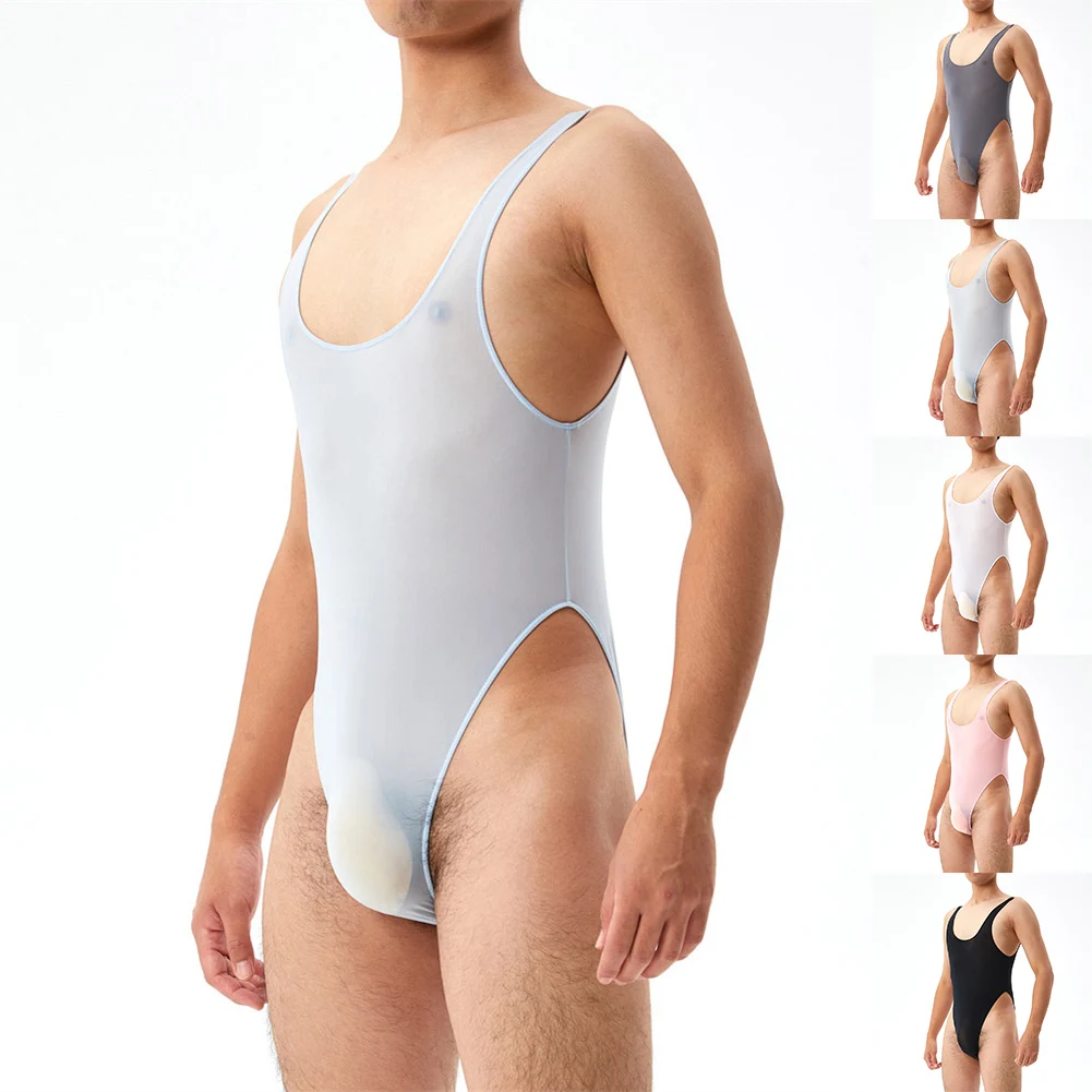 U convexo grande bodysuit bolsa bodysuit masculino, elástico, respirável, magro, bodysuit sexy, macacões, roupa íntima