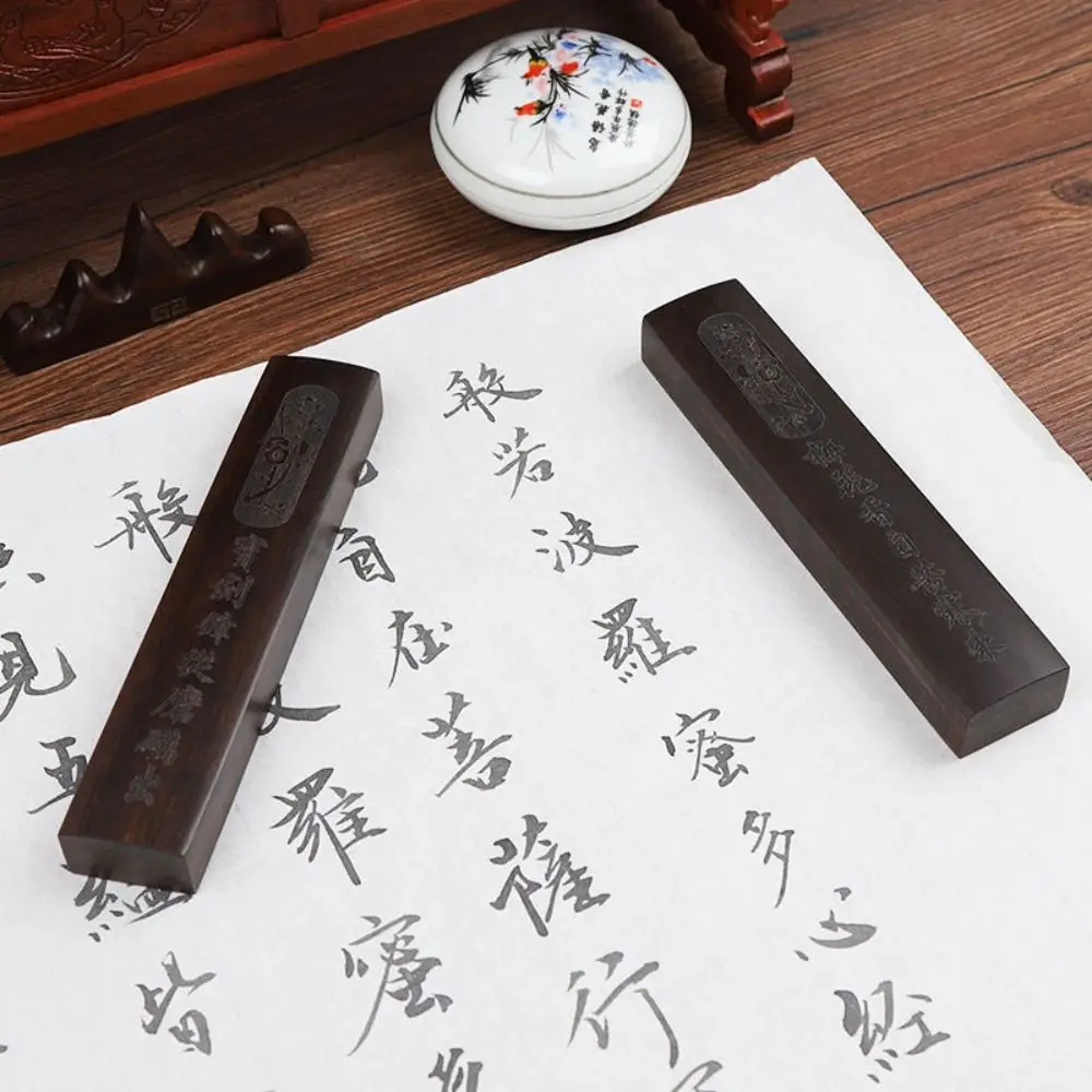 1Pair Ancient Vintage Wood Paperweight Natural Traditional Chinese Paper Weight Retro Writing Calligraphy Tool Class