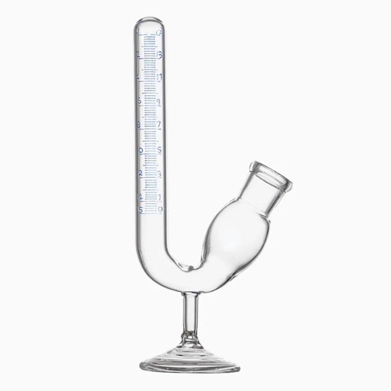 

Glass seat fermentation pipe tool scale line fermentation pipe belt base seat measurement gas production seat type bird cup
