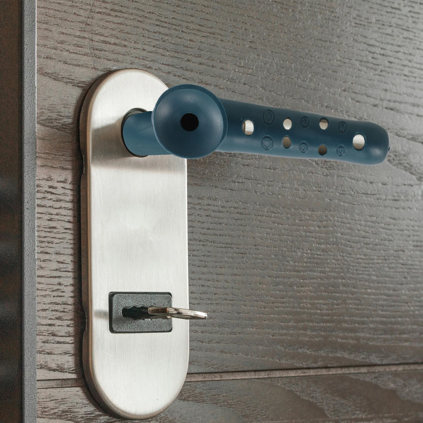 

4Pcs Door Handle Protective Cover Silicone Anti-Collision Bumper Suction Cup Wall Protector for Home Office Hotel Safety