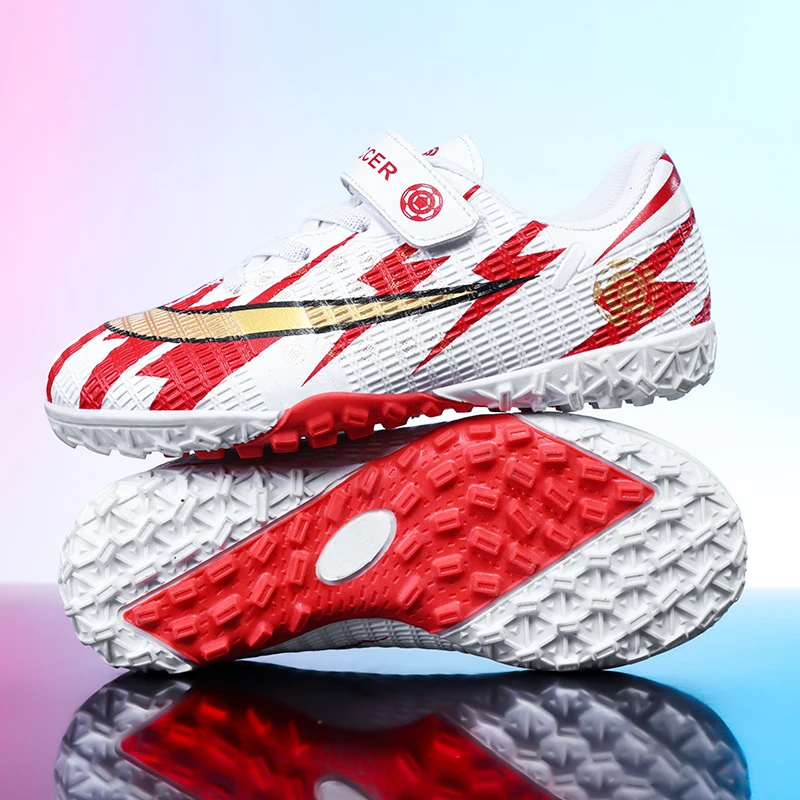

New Kids Football Boots Society Cleats Soccer Shoes Professional Children Football Field Boots Original Non Slip Sneakers Fast
