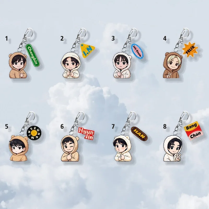 

StrayKids KPOP Новый Hyun Jin Felix DO IT Bang Chan Подвеска Сумка Брелок Коллекция Подарок