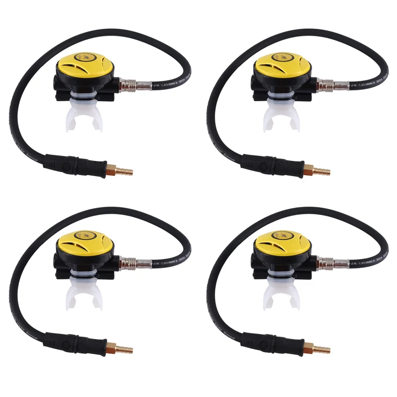

Y67A-4X Scuba Diver Regulator Diving Snorkel Tube Snorkeling Equipment Pressure Reducer 2Nd Dive Diving Regulator-Yellow