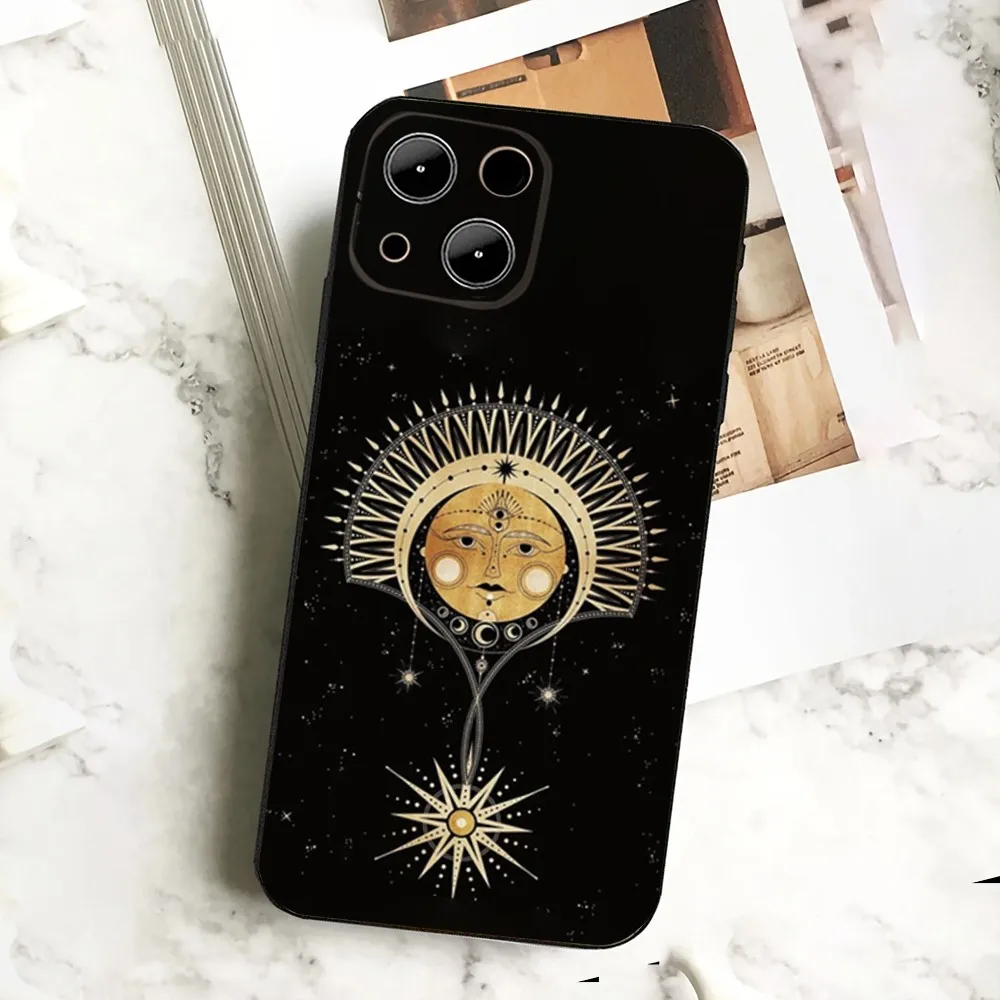 Suns Moons Clouds Astrological  Phone Case  For IPHONE 15,13,14,12,Mini ,11, Xr, X ,Xs Pro Max 8, 7 Plus Back Cover