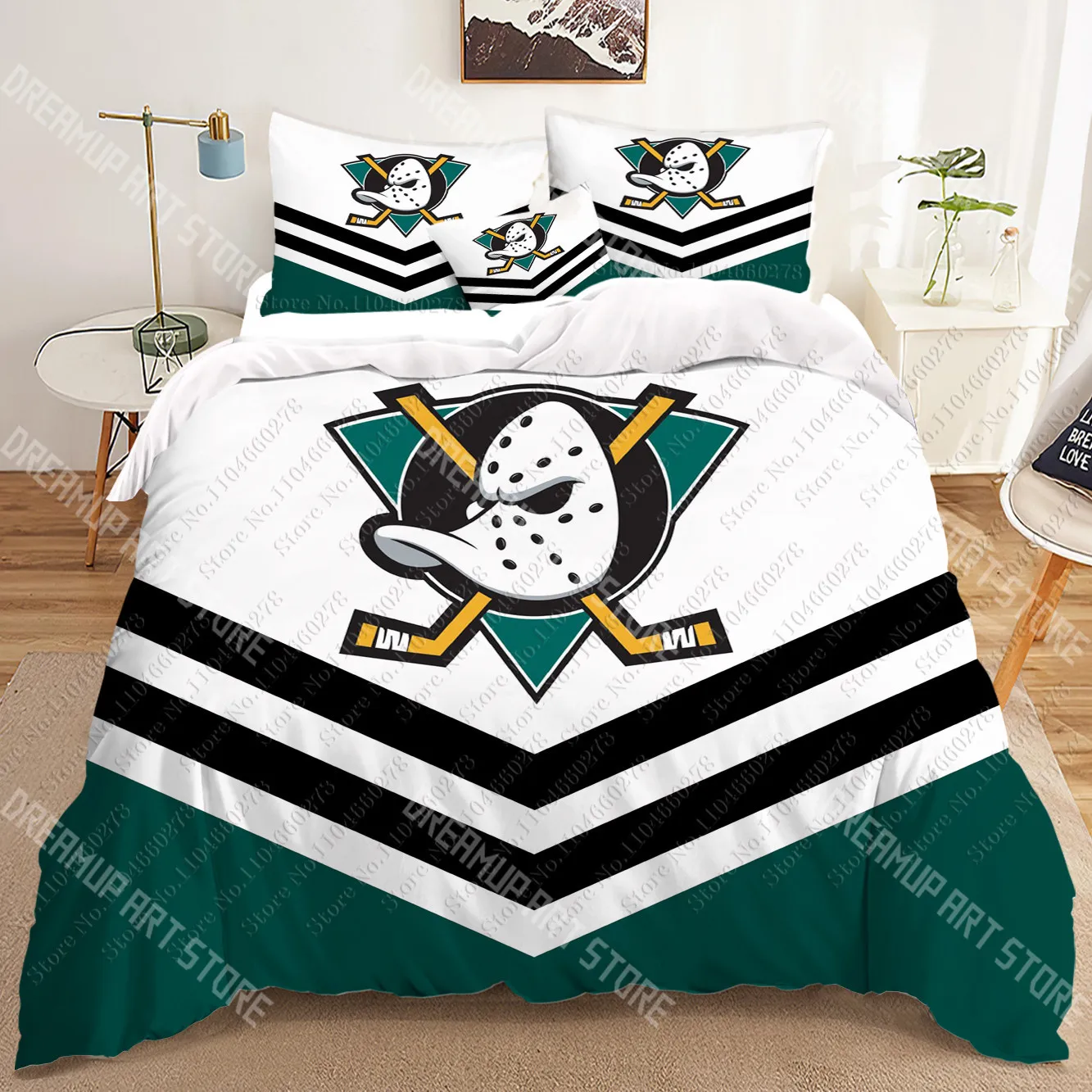 2026 Mighty Ducks 3D Bedding Sets Print Duvet Cover Adults/ Children Bed Comforter Birthday Gift Dropshipping