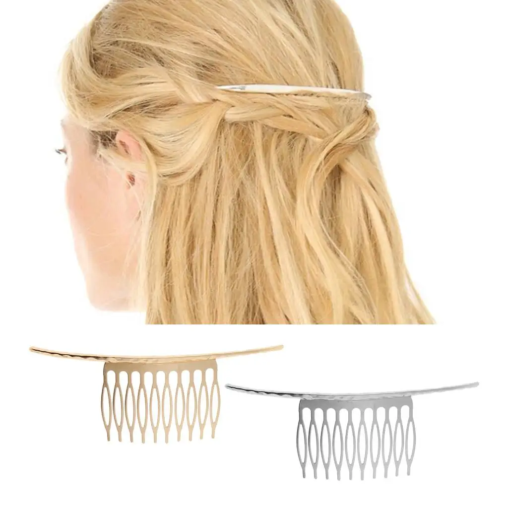 Ladies Metal Hair Comb Hair Accessories Bridal Wedding Side Comb Hair