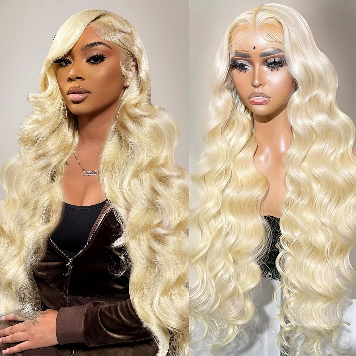 

Парик Valuri HD Transparent 13x6 613 Body Wave Honey Blonde с кружевной передней частью, 100% натуральные человеческие волосы, бразильские парики с кружевной передней частью 13x4 для женщин