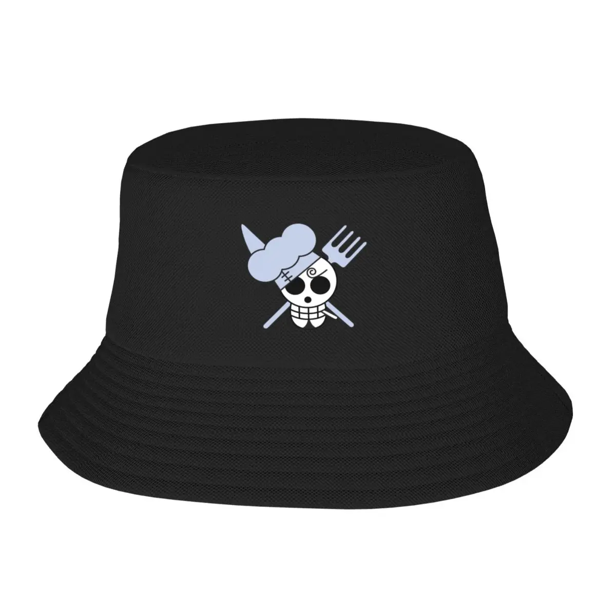 

New Vinsmoke Sanji pirate logo Bucket Hat Male Beach Luxury Cap Anime Mens Tennis Women's