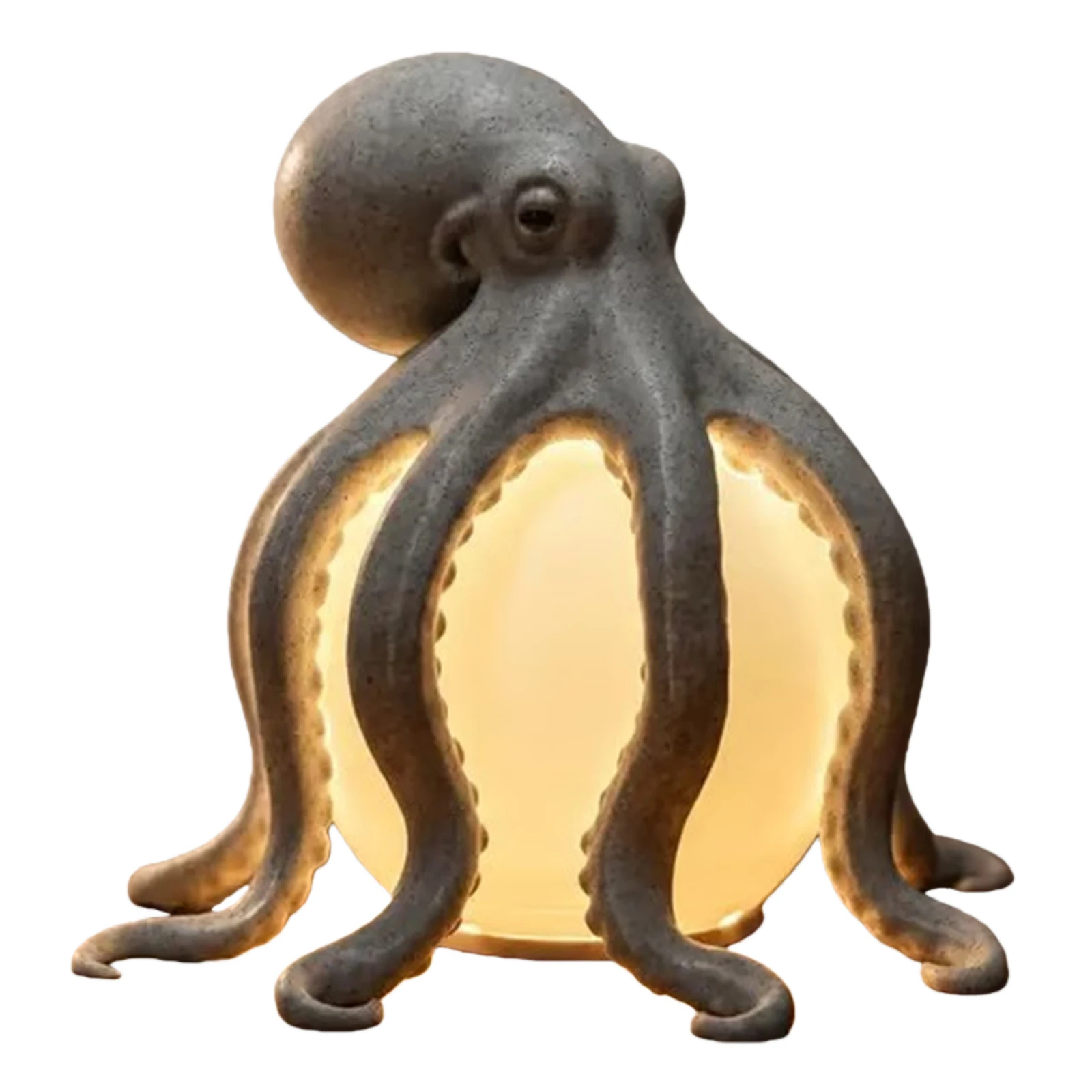 Octopuses Ocean Decor Table Lamp Marine Animal Ornament Octopuses Accent Light for Bedside Living Room Shelf Beach House Gift