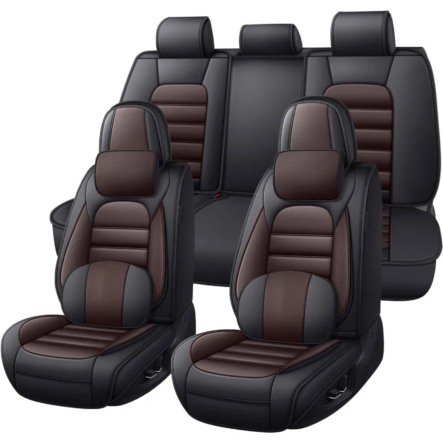 

Чехлы на автомобильные сиденья для Chevy Monte Carlo 1998-2007 гг., водонепроницаемые чехлы на сиденья из искусственной кожи, полный комплект, роскошный и дышащий автомобильный автомобиль