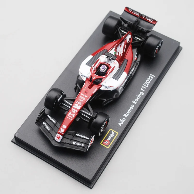 bburago-modele-de-voiture-de-course-f1-en-alliage-d'aluminium-a-l'echelle-1-43-alfa-romeo-c42-edition-limitee-modele-de-vehicule-de-simulation-de-collection