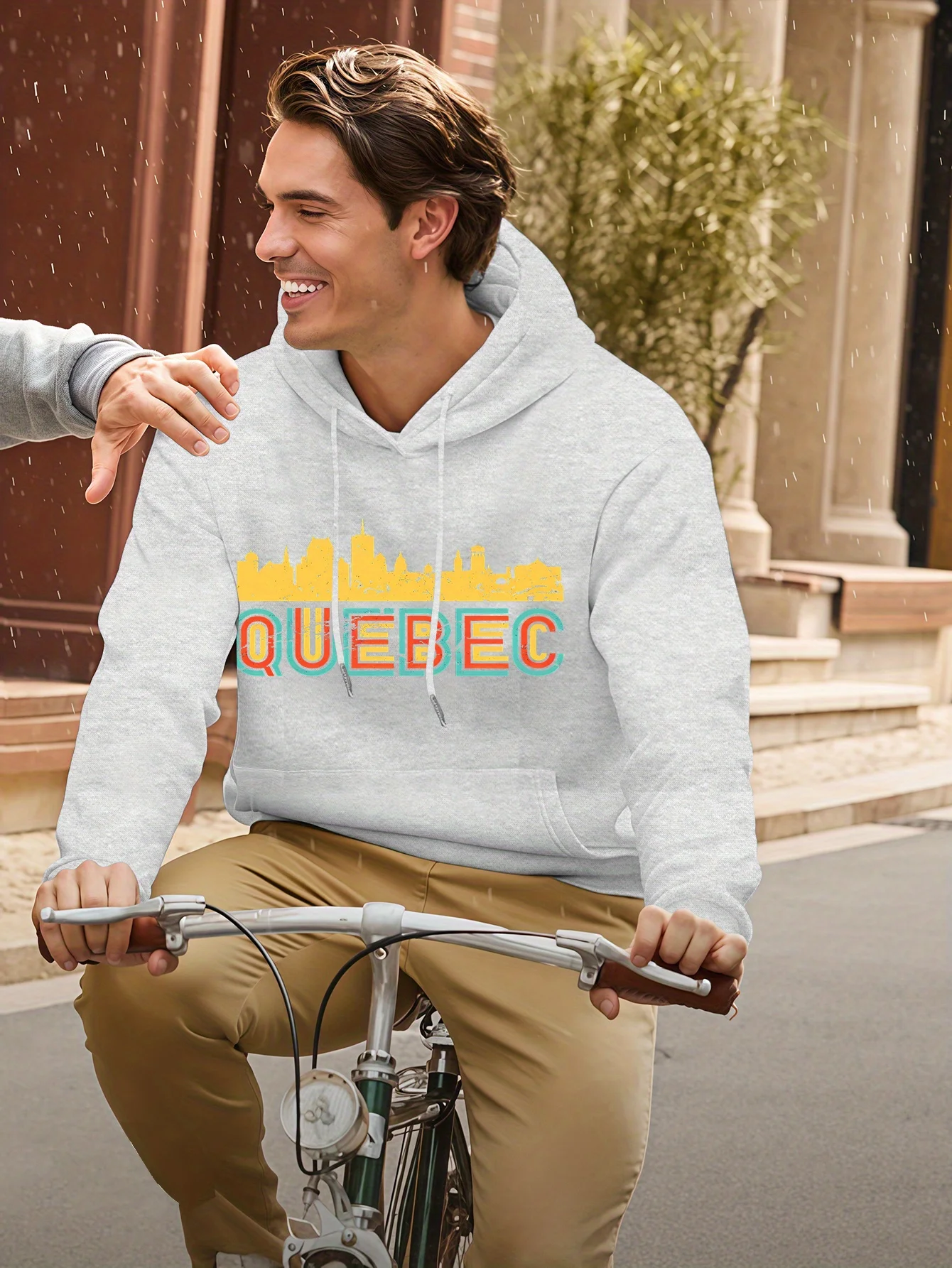 كندا كيبيك طباعة موضة الرجال النساء مقنعين البلوز الخريف الشتاء اليومية في الهواء الطلق عطلة اللياقة البدنية ملابس رياضية فضفاضة دافئة غير رسمية #5