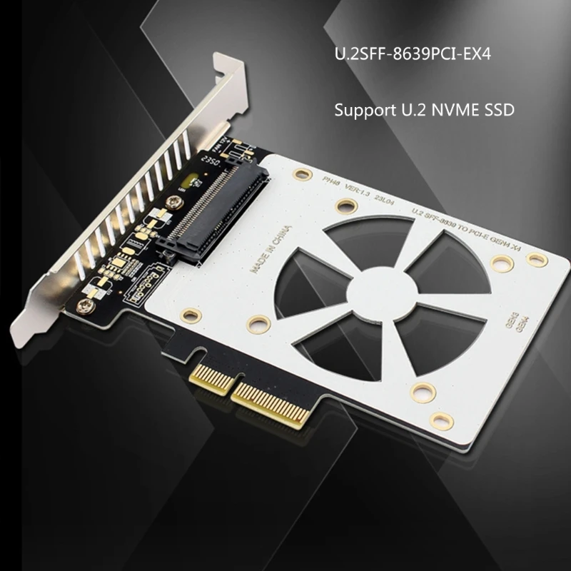 SFF 8639 sang PCIE Bộ Chuyển Đổi PH46 sang PCIe Risers NVMe SSD Card Mở Rộng Thiết Kế Rỗng Tản Nhiệt Tốt Hơn