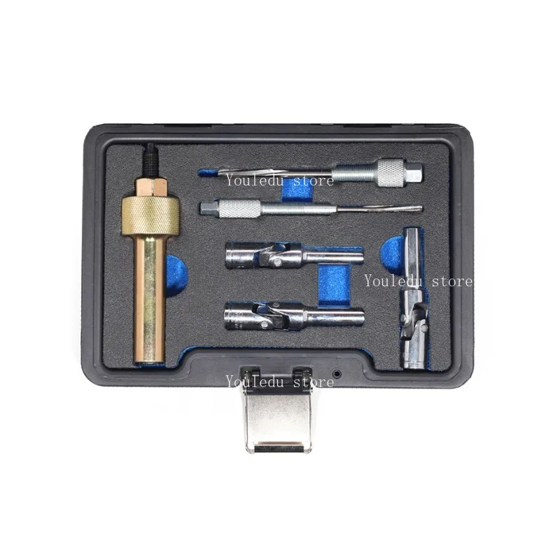 

Подходит для комплекта для ремонта дизельных свечей накаливания из 6 предметов, экстрактора свечей, инструмента для разборки горячих свечей.