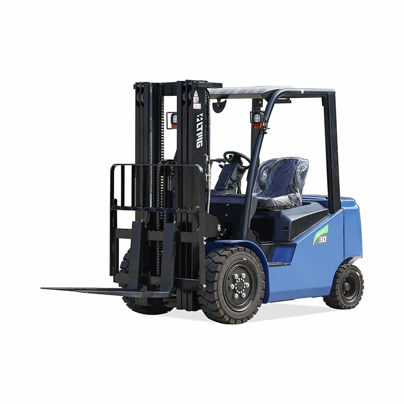 Chinese brand factory 1.8ton 3 ton Four wheel Battery powered electric forklift with CE