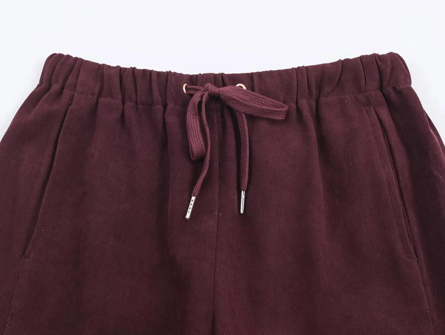 ملابس نسائية جديدة لعام 2025: بنطال كاجوال عالي الخصر على الطراز الأوروبي والأمريكي بلون سادة وواسع الساق #4