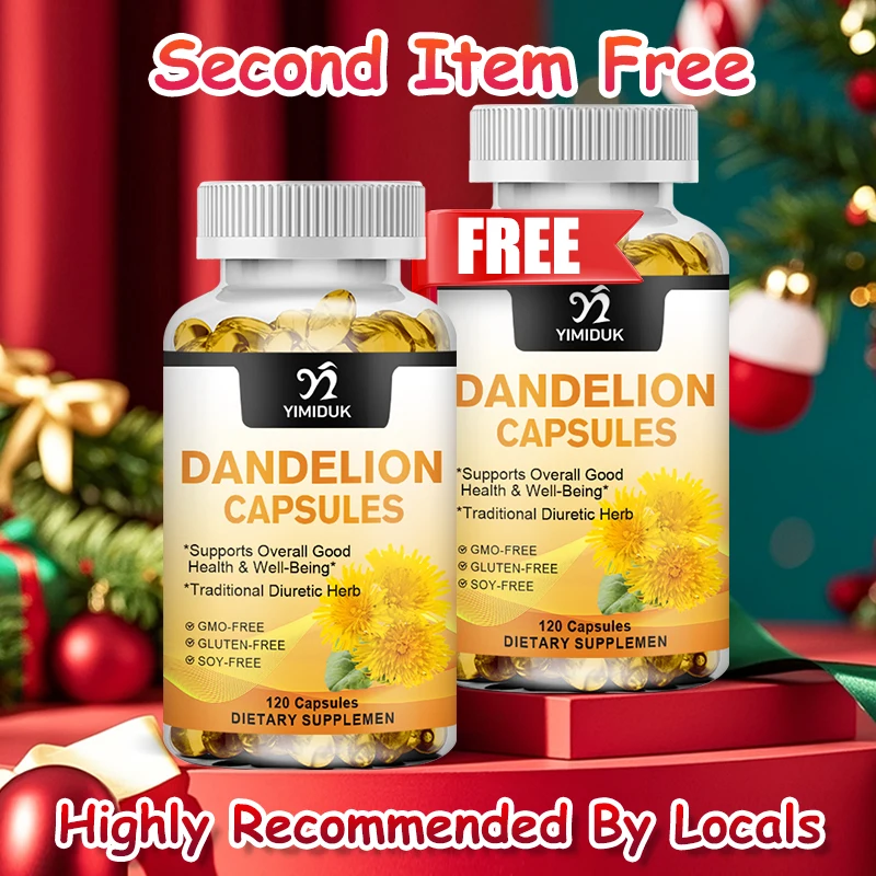 

Dandelion Root Extract Supplement, for Liver Detox, Strong Immune System, Normal Blood Pressure & Sugar, Diuresis, Men & Women