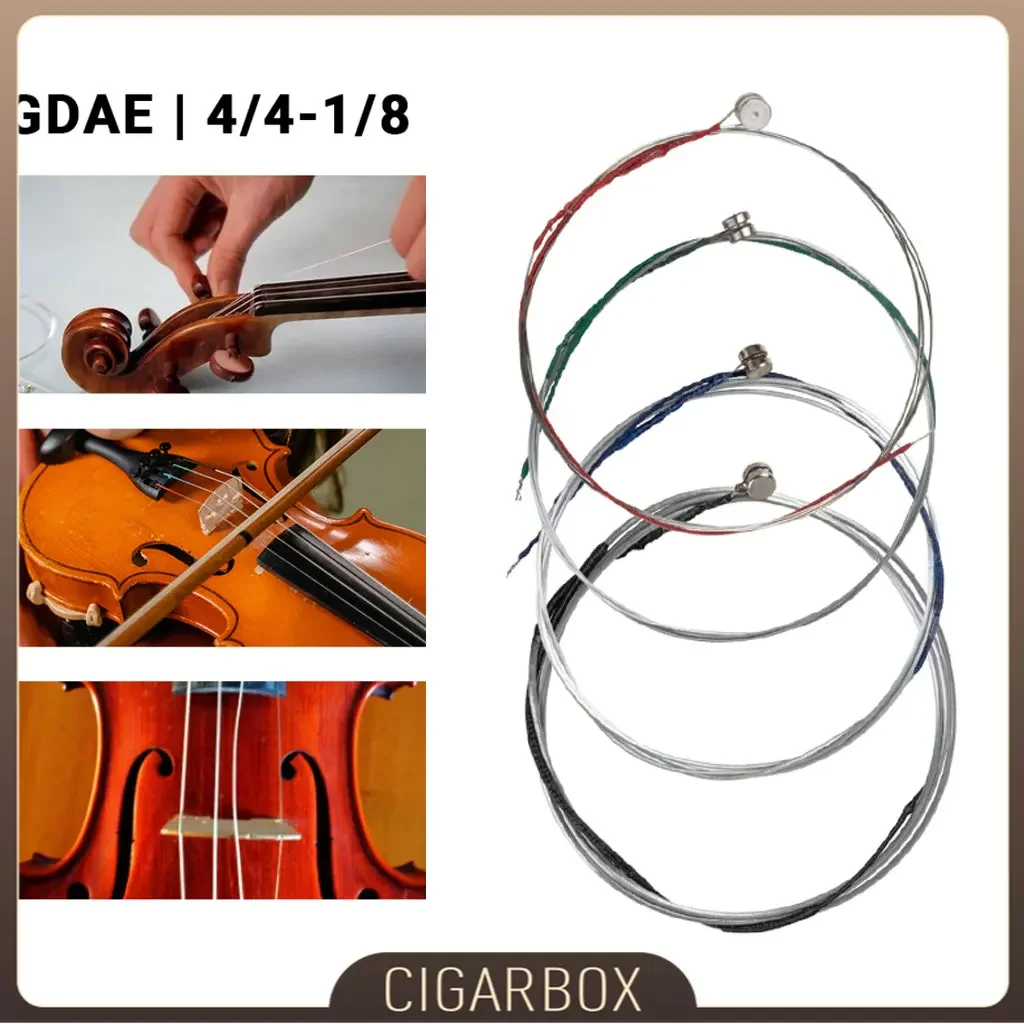 1PC Spare Replacement Violin String Core Aluminum Alloy Steel s Wound ed  G/D/A/E  4/4 3/4 1/2 1/4 1/8