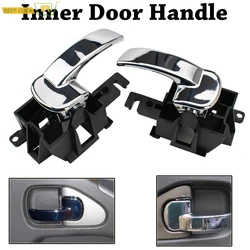 1Pair Car Inner Interior Door Handle Grip Lock For Nissan Navara D40 Pathfinder R51 2005-2015 806704X02B Front Rear Left Right