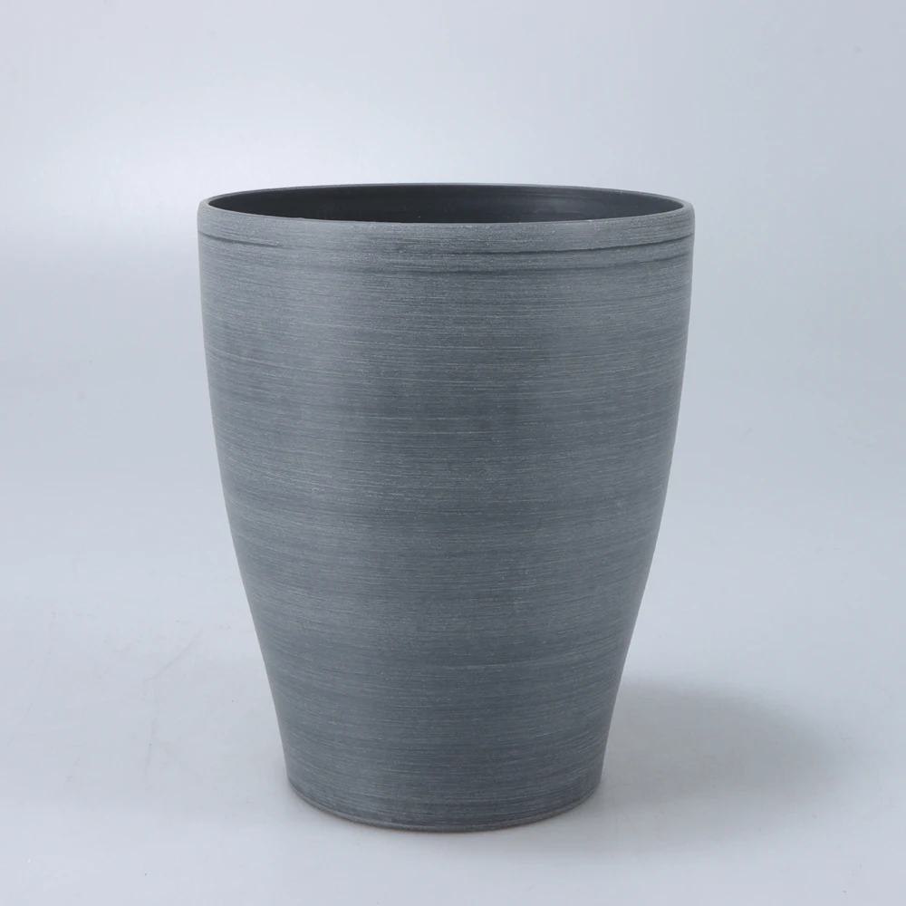 Low Price Vintage Flower Vase Plastic Plant Pot Small Round Rustic Decor for Desktop Home Office
