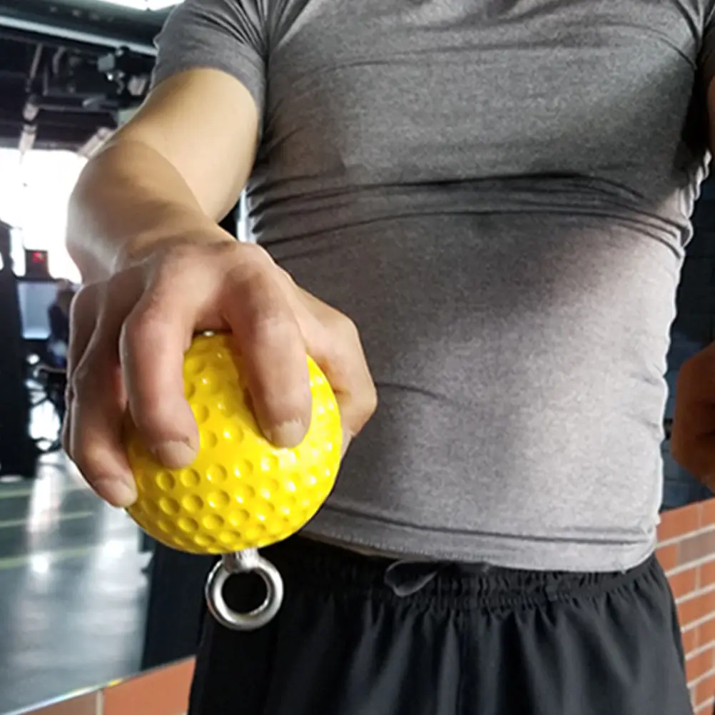 1Pair Solid Grip Ball Training Aids with Anti-Skid Texture for Wrist Arm Exercise Pull Up Home Gym Fitness Sling Dorm Workout