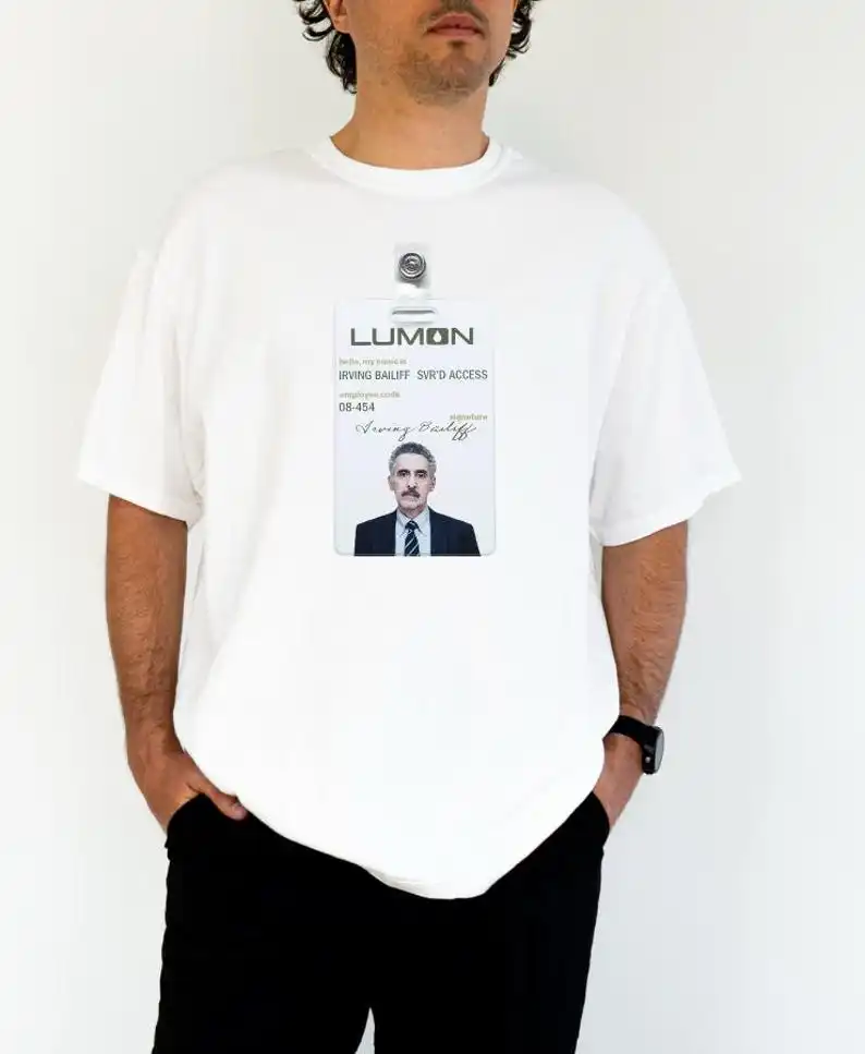 Severance Lumon Irving B. Unique Unisex T-Shirt Access Card Design | Casual Wear, Gift for Fans, Everyday Style, Unisex Apparel