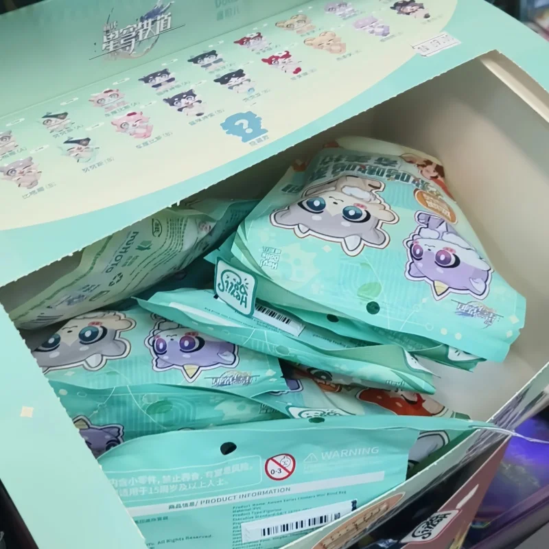 

Mihoyo Honkai Star Rail Aowu Series Chimera Mini Bean Blind Box Collectible Cute Trendy Decor Toy Kids Gift For Honkai Game Fans