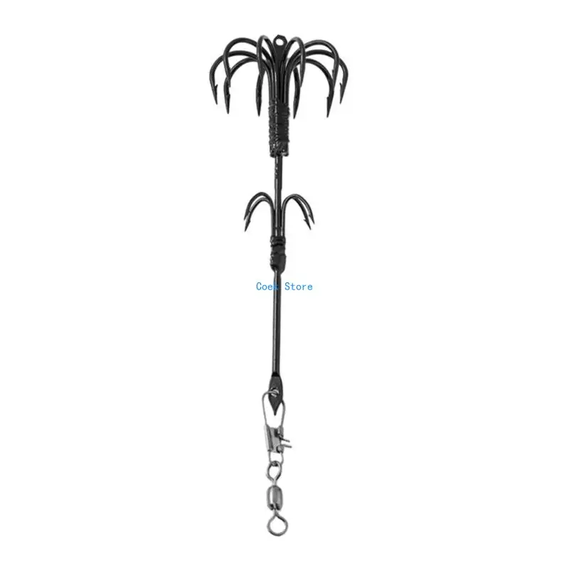 

11UE Fishing Squid Hook Fishings Hook Stainless Steels Squid Hook Squid Fishing Jig