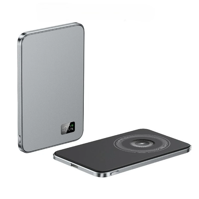 5000/10000mAh PD20W Magnetic Wireless Fast Charging LED Display Portable Battery for IPhone for Samsung for Xiaomi