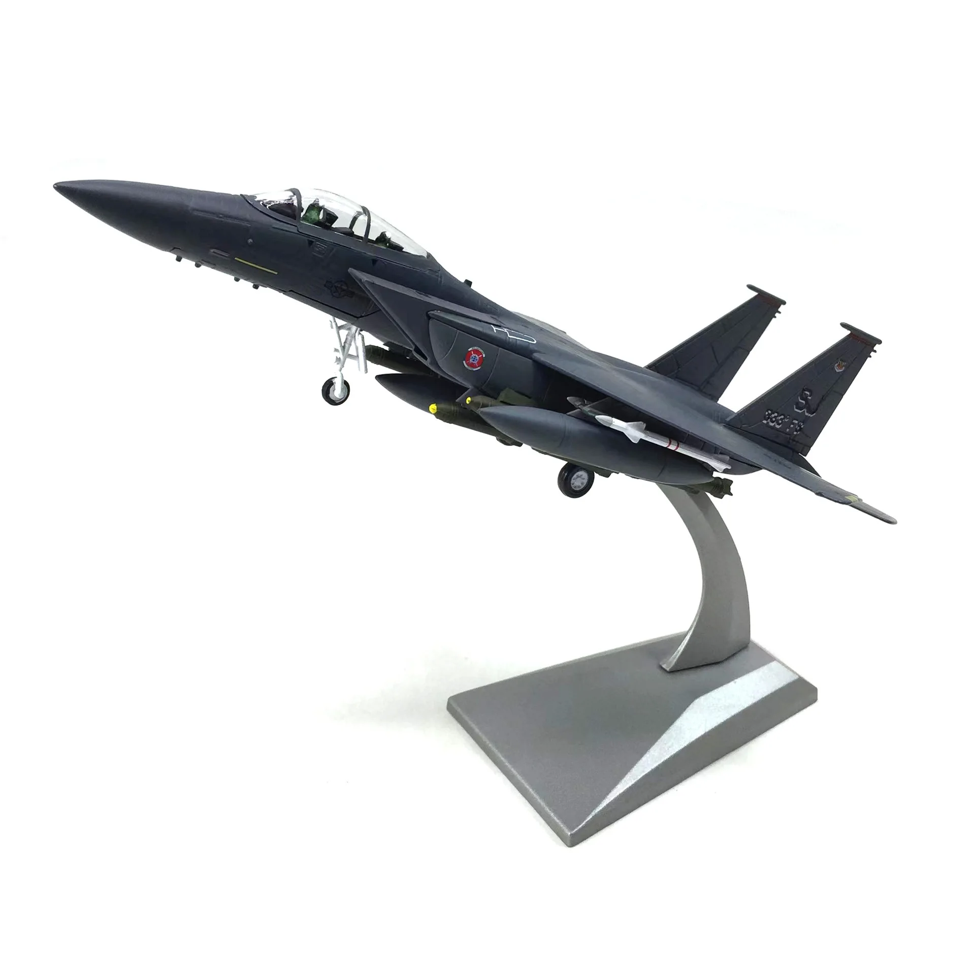Diecast 1/100 Scale F-15E Supersonic Unique Novelty Airplane Alloy Aircraft Model Collection Gift Display Boutique Decoration