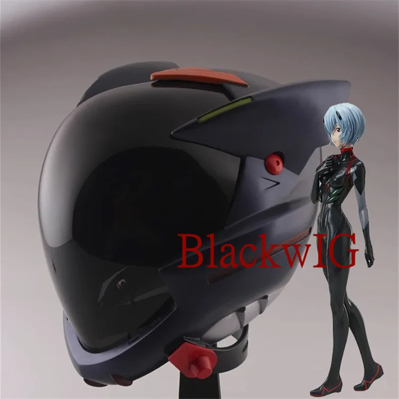 

Anime EVA Cosplay Ayanami Rei Asuka Langley Soryu Cosplay White Biack Helmet Asuka Langley Soryu Cosplay Fashion Mask For Unisex