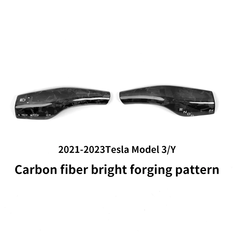 

For Tesla Model 3 Y Real carbon fiber retaining sleeve shifters turn the all-wrapped paddles into modified interior fittings